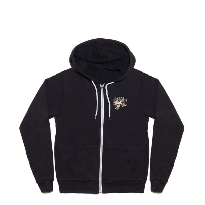 Jackalope in Spring Full Zip Hoodie