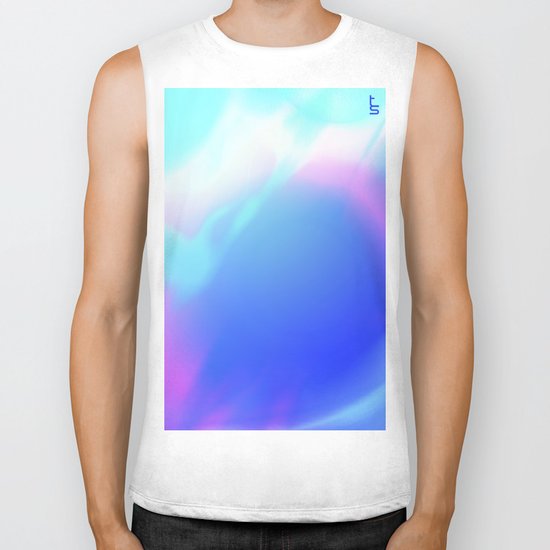 Pastel Vortex Biker Tank