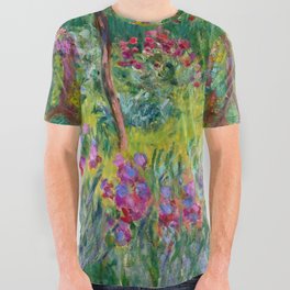 Claude Monet "The Iris Garden at Giverny", 1899-1900 All Over Graphic Tee