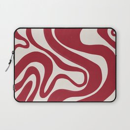 Scarlett Sage Red Liquid Swirl  Laptop Sleeve