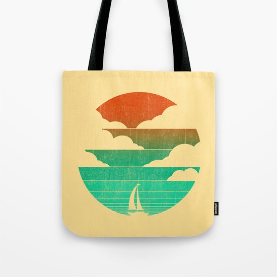 Go West (sail away in my boat) Tote Bag