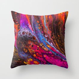 Creative Water Color Splash Throw Pillow