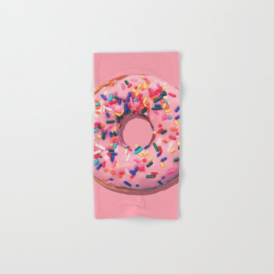 Pink Donut Hand & Bath Towel