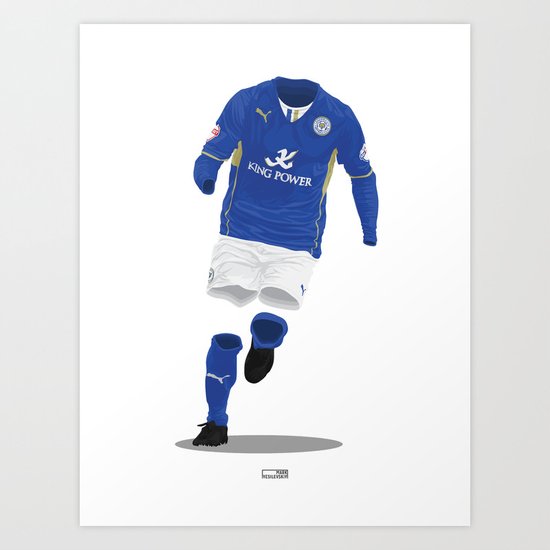Leicester City 2013/14 - Championship Champions Art Print