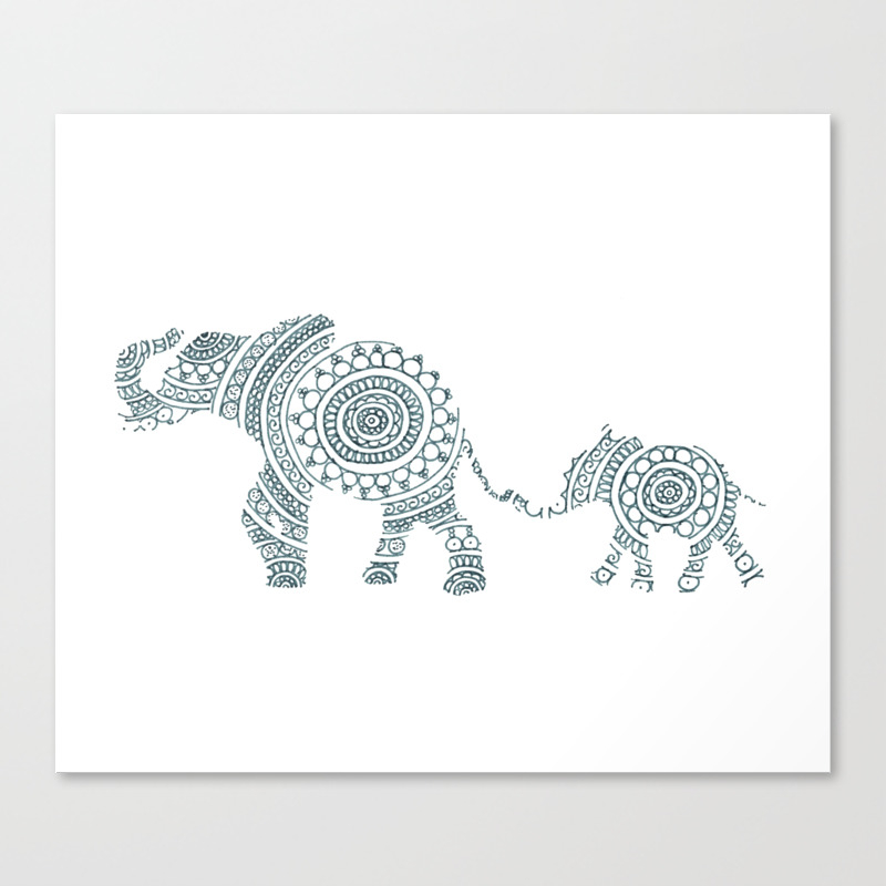 Mama Elephant Walking Baby Elephant Circle Art Canvas Print By Mydastouch Society6 Mama Elephant Walking Baby Elephant Circle Art Canvas Print By Mydastouch Society6