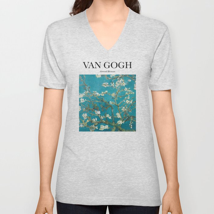 Van Gogh - Almond Blossom V Neck T Shirt