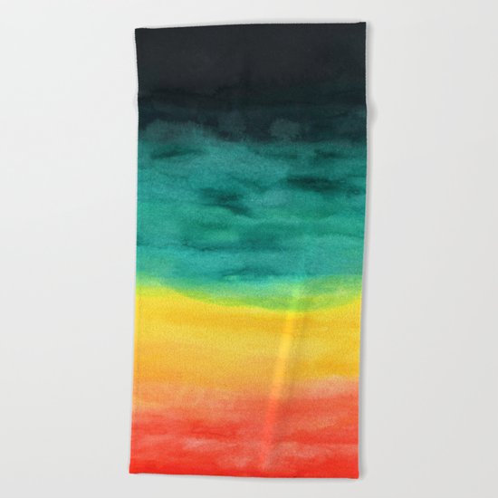Darkness in the Horizon Beach Towel