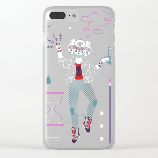 Procrastination Clear iPhone Case