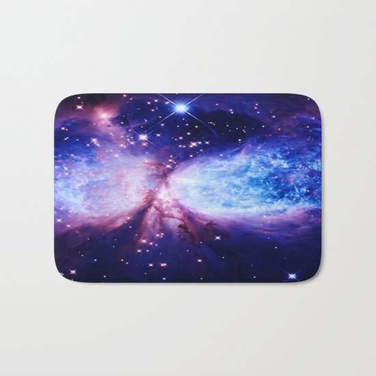 Galaxy : A Star is Born Blue Purple Bath Mat