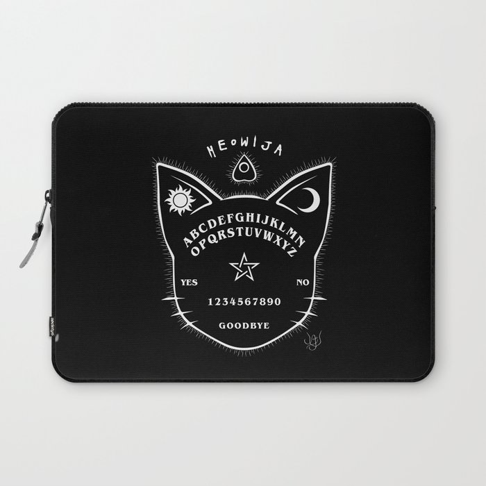 Meowija Board (black background) Laptop Sleeve