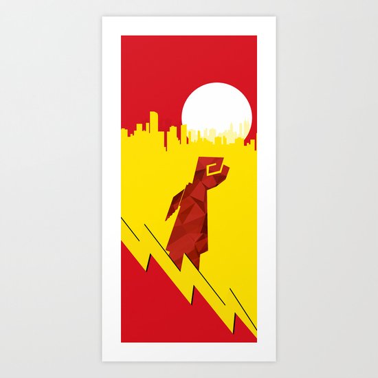 Polygon Heroes Rise 4 Art Print