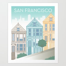 San Francisco: Painted Ladies Art Print