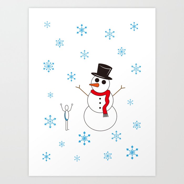 Snowman Rock Paper Scissor Art Print By Pulpsofwood Society6 Snowman Rock Paper Scissor Art Print By Pulpsofwood Society6