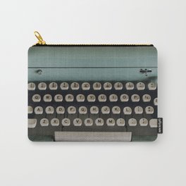 1957 Vintage Blue Typewriter Carry-All Pouch