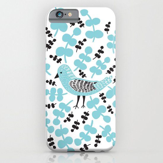 Birdie Bird Blue iPhone & iPod Case