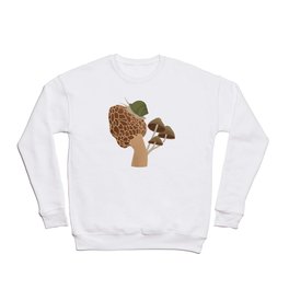 Morel, Mushrooms, and a Snail Crewneck Sweatshirt