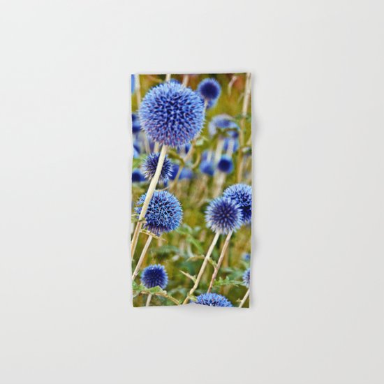 BLUE WILD THISTLE Hand & Bath Towel