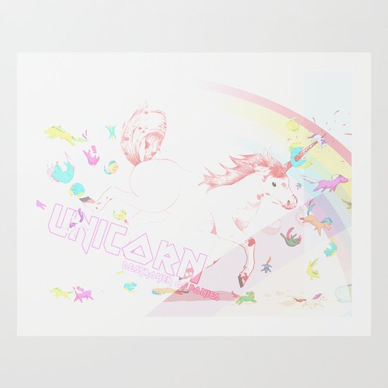 Unicorn: Destroyer of Ponies! Art Print