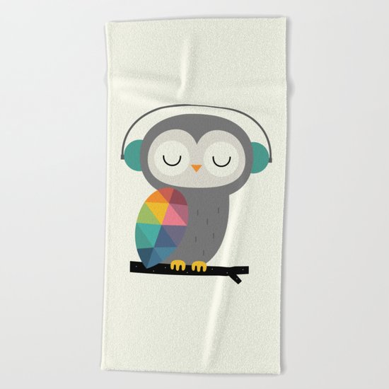 Owl Time Beach Towel