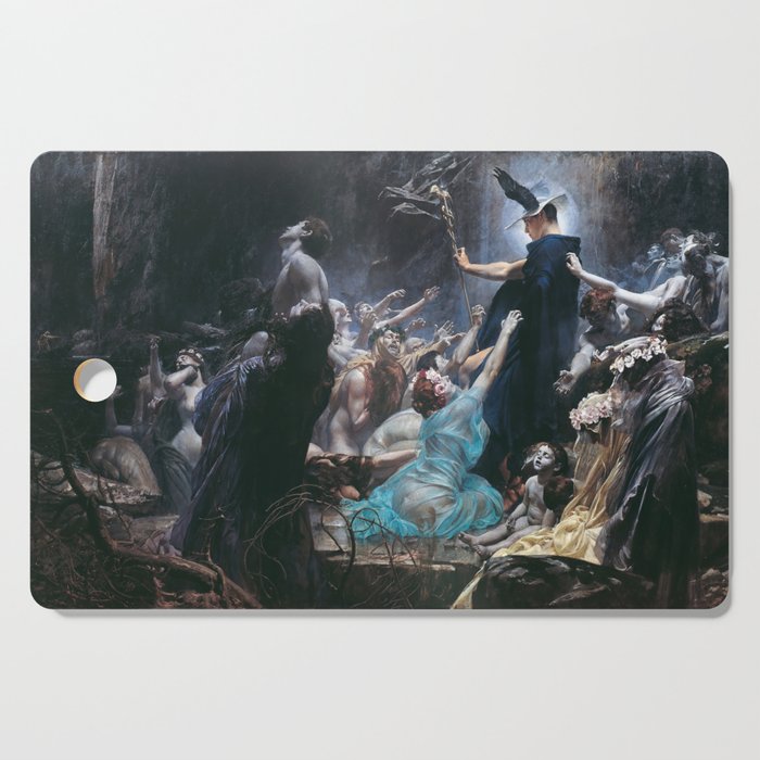 Souls on the Banks of the Acheron painting 1898 Cutting Board
