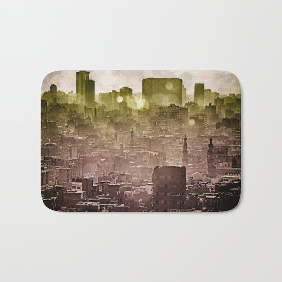 Sunset over Cairo II Bath Mat
