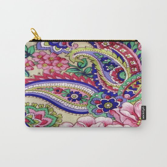 Floral Deco Carry-All Pouch
