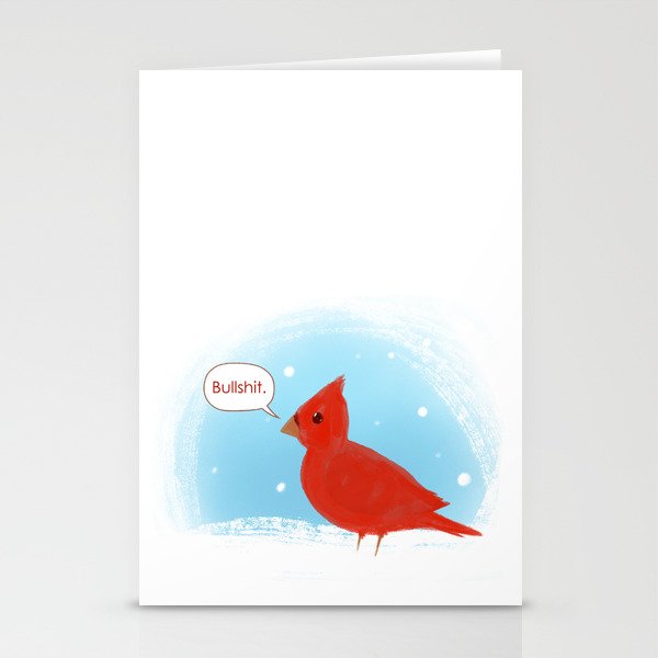 Winter Cardinal Stationery Cards