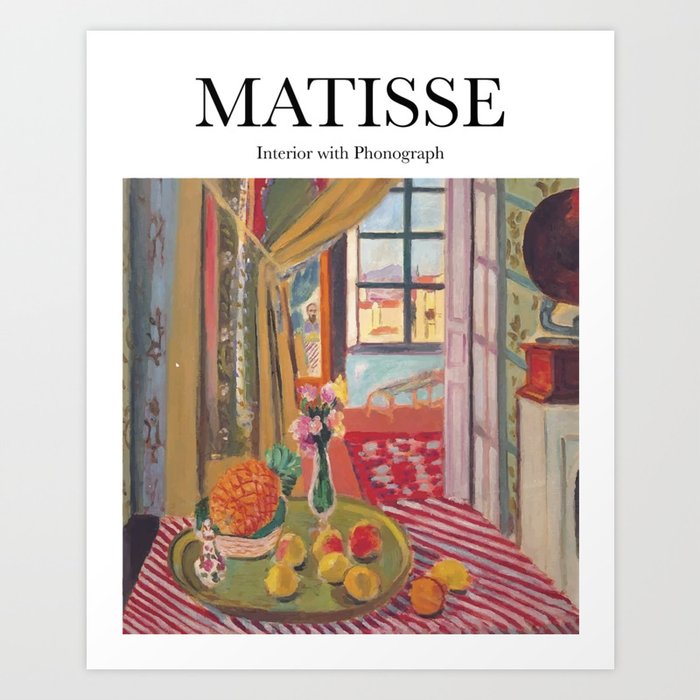 Matisse - Interior with Phonograph Art Print