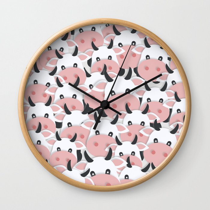 Herd of Cows Wall Clock