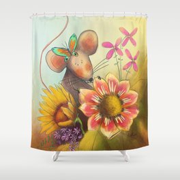 Spring Mouse Shower Curtain