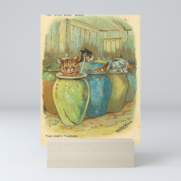 THE FORTY THIEVES | Cats in Jugs by Louis Wain Mini Art Print