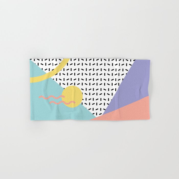 Memphis Pattern 8 - 80s - 90s - Retro Hand & Bath Towel