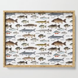A Few Freshwater Fish Serving Tray