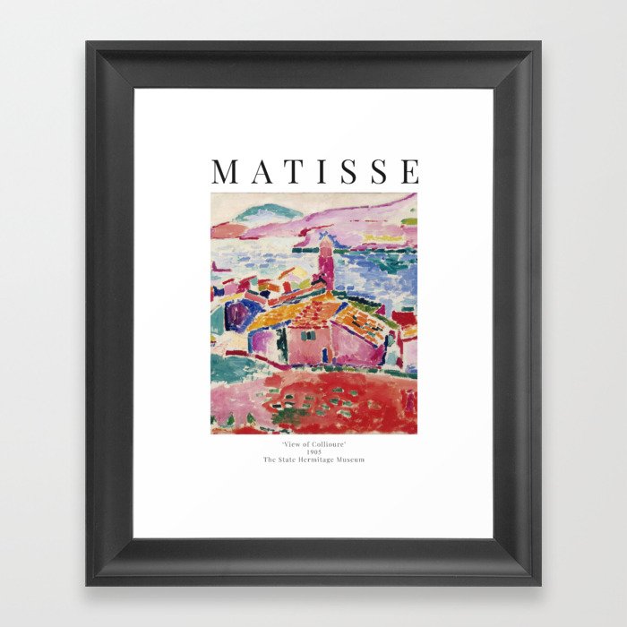 View of Collioure - Henri Matisse - Exhibition Poster Framed Art Print