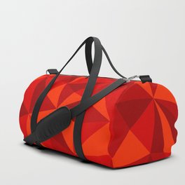 Red Triangle Pattern Duffle Bag