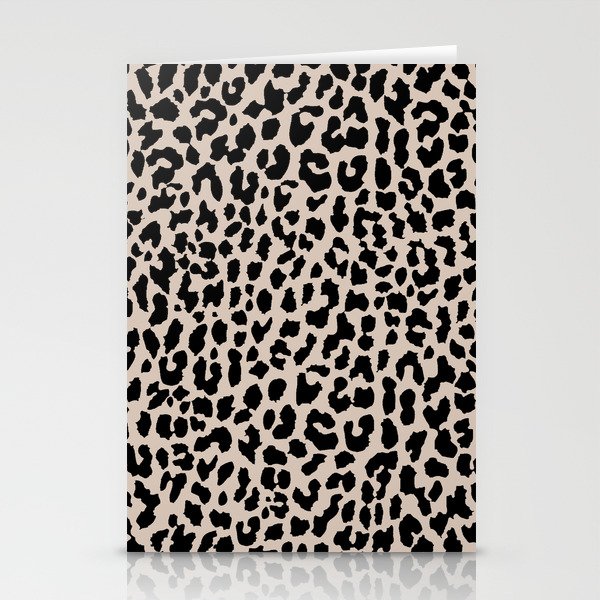 Tan Leopard Stationery Cards