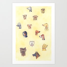 Dogs Dogs Dogs Art Print