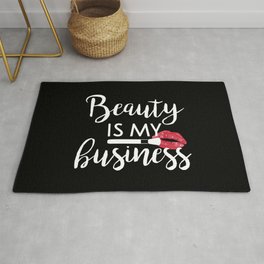 Beauty Is My business Makeup Area & Throw Rug