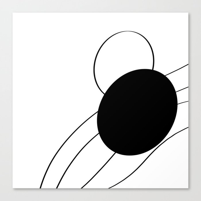 Catrine - Minimal, Modern - Contemporary Abstract Painting  Canvas Print