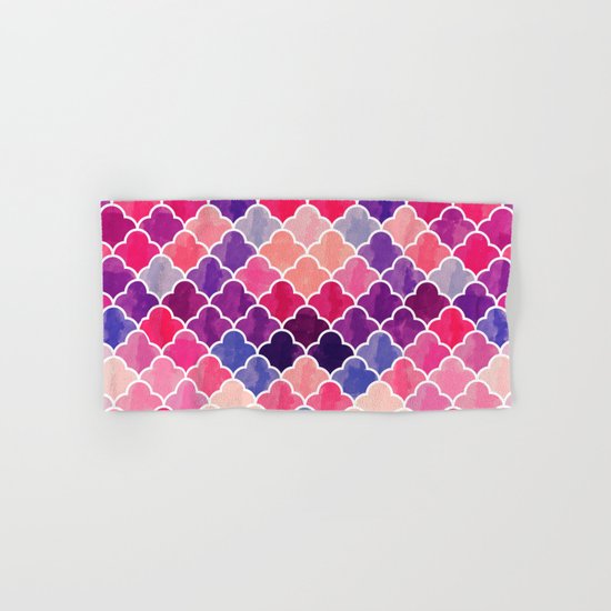 Watercolor Lovely Pattern VVXII Hand & Bath Towel