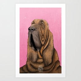Dog gravity Art Print