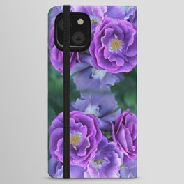 Deep purple roses. iPhone Wallet Case
