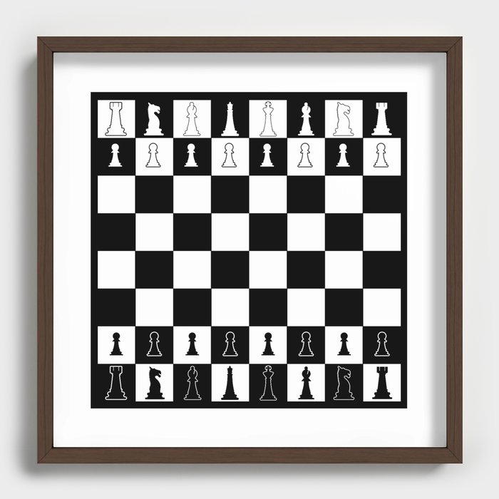 Chess Board Layout Floating Acrylic Print by HomeStead Digital