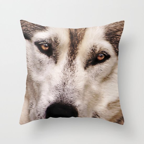 Husky 2 Throw Pillow