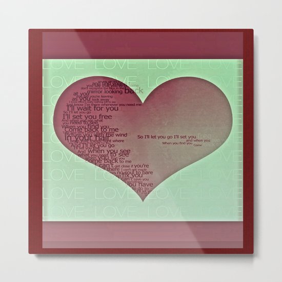 Opposites Love: Is this love? Metal Print