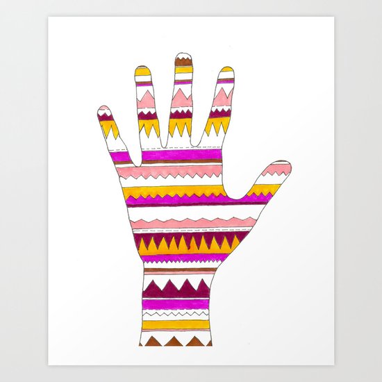 Hand 2 Art Print
