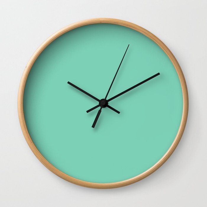 Simply Solid - Lucite Green Wall Clock