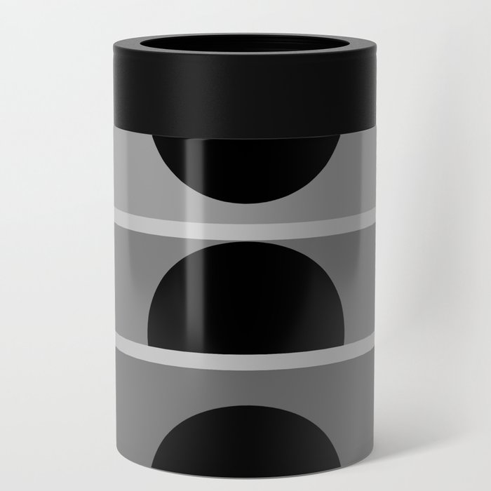 Abstraction_SUNRISE_SUNSET_BLACK_WHITE_MONO_POP_ART_0621A Can Cooler