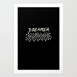 DREAMER #1 #typo #drawing #decor #art #society6 Art Print
