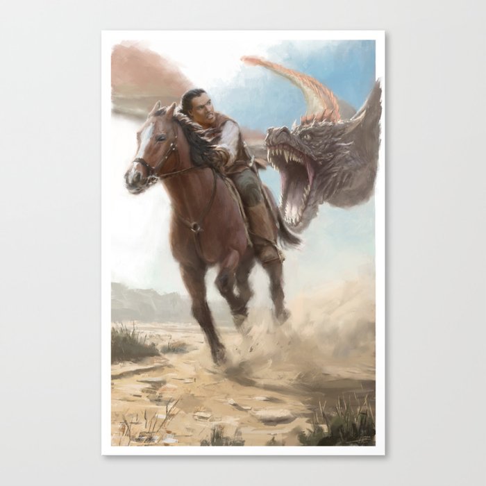 Chased Canvas Print